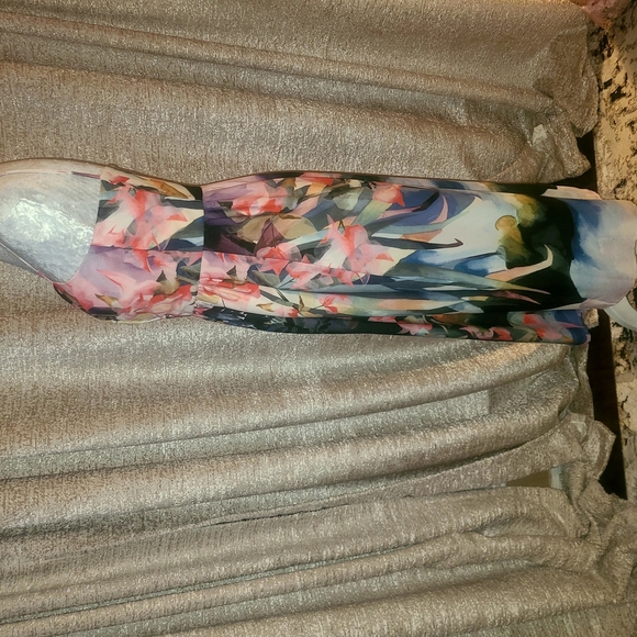 Anthropologie Corey Lynn Calter Multicolor Floral Midi Dress - Picture 6 of 10